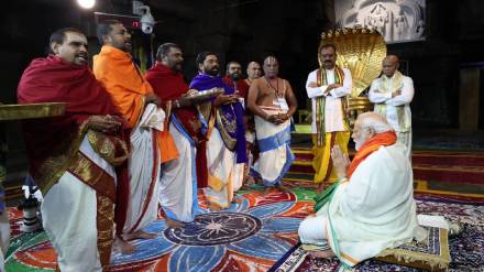 PM Modi at Tirupati Temple