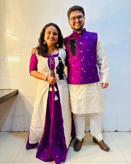 Mugdha Vaishampayan Prathamesh Laghate Engagement