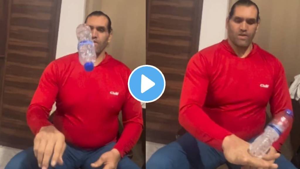 even the great khali failed in this task now people are making funny comments on viral video