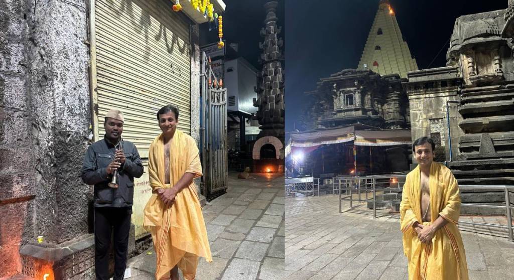 Marathi actor Sankarshan Karhade share his experience in kolhapur mahalaxmi temple