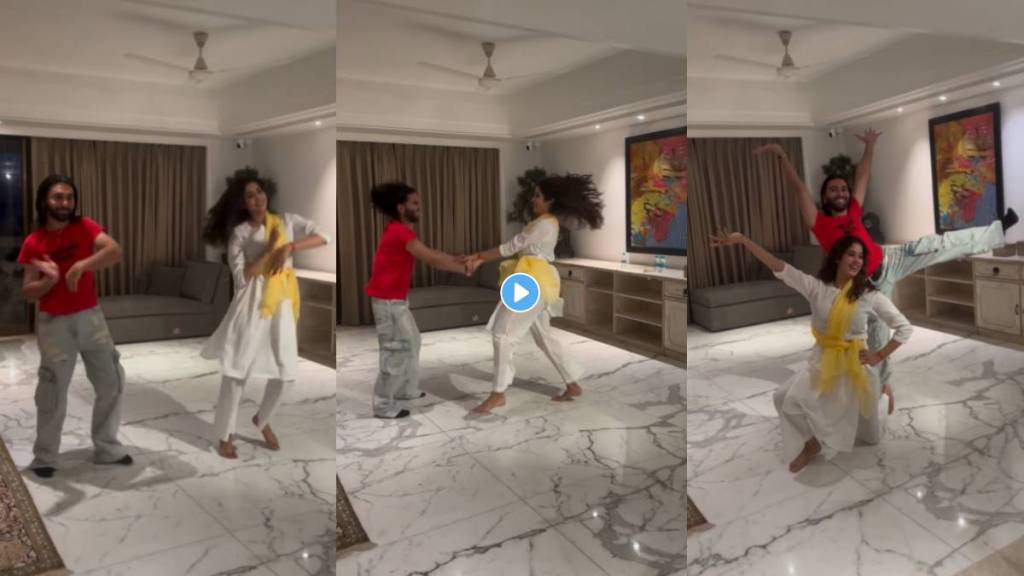 orry and jhanvi kapoor dance on pinga song video goes viral