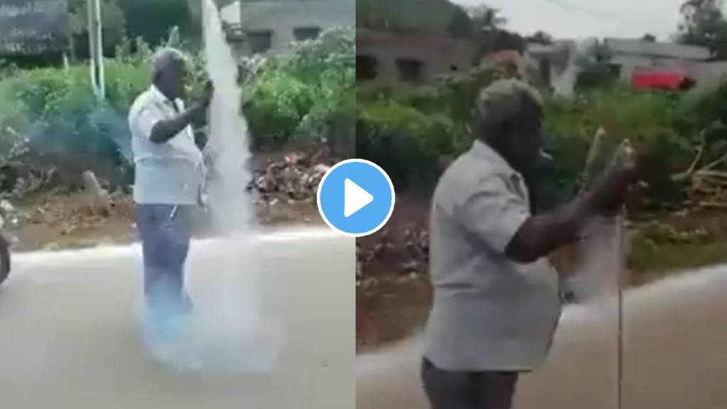 Launching Rockets With Cigarettes In Diwali