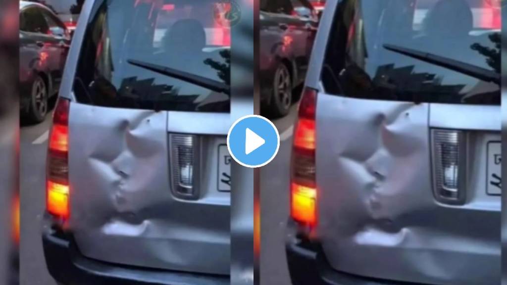 Romantic car accident funny video viral on social media