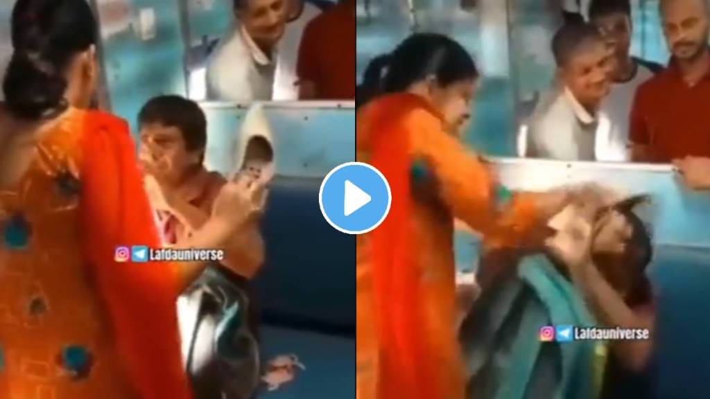 Lady and a Guy inside Indian Railways over this guy was misbehaving with her Viral Video