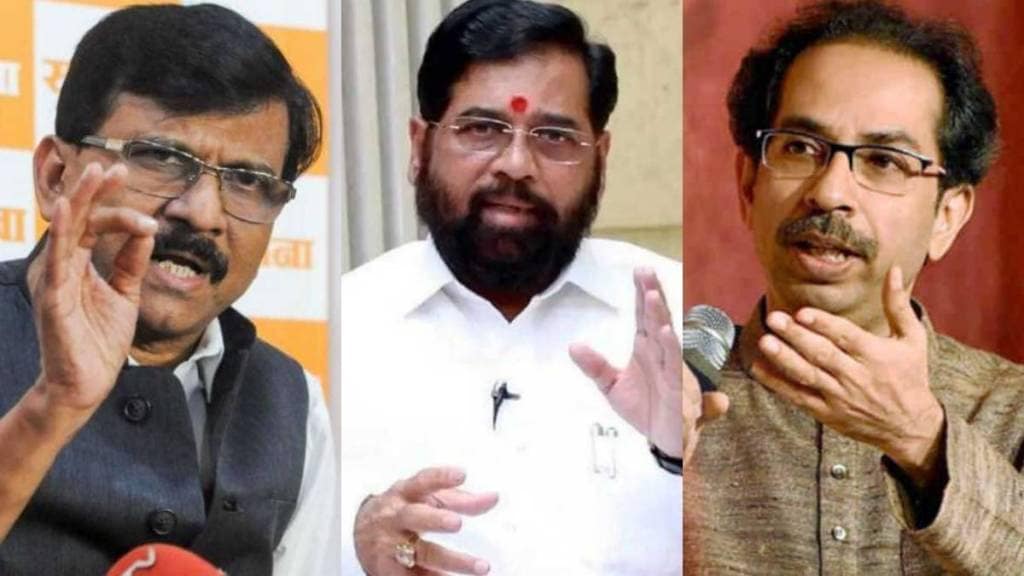 Sanjay Raut Uddhav Thackeray Eknath Shinde