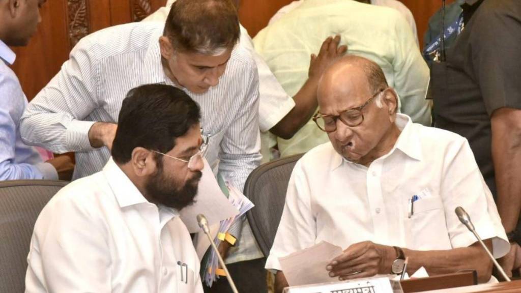 Sharad pawar and eknath shinde