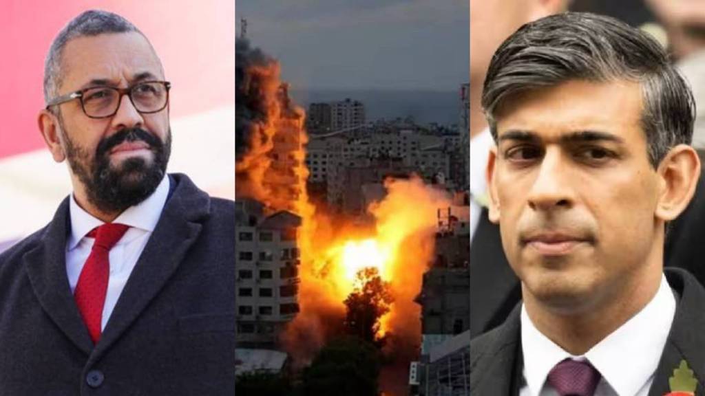 UK Home Secy James Cleverly Rishi Sunak on Hamas