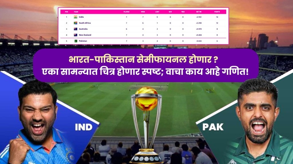 Pakistan vs India Semi Final Chances in Marathi