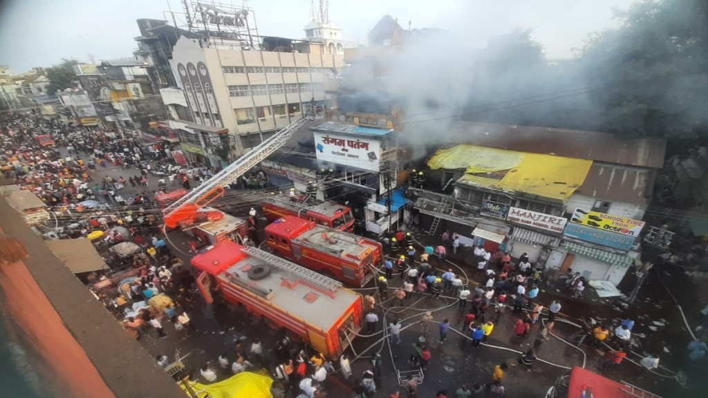 shop fire in Bardi market