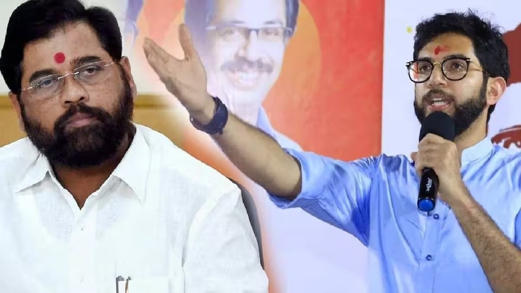 aaditya thackeray on eknath shinde