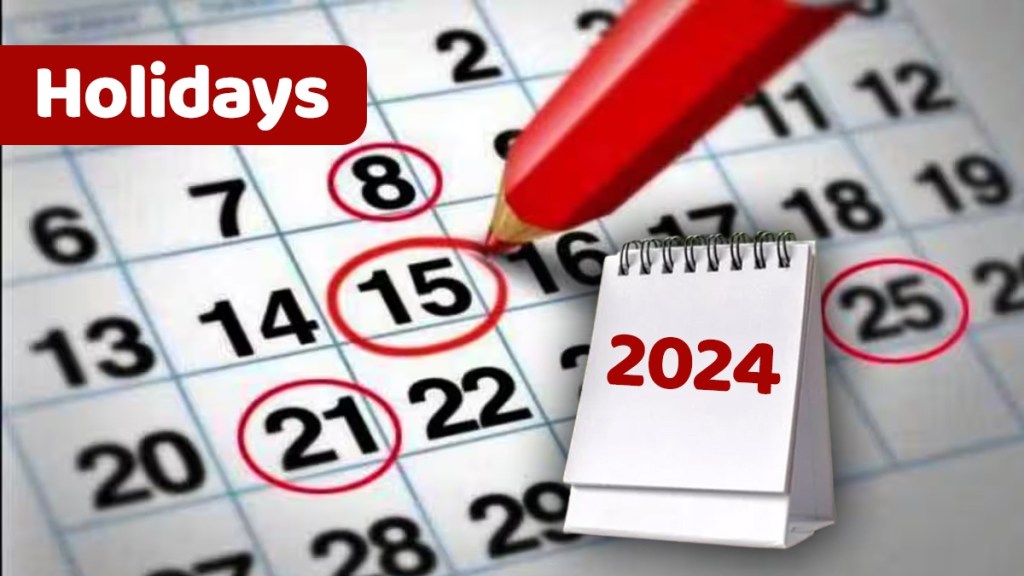 Holidays for central employees in 2024