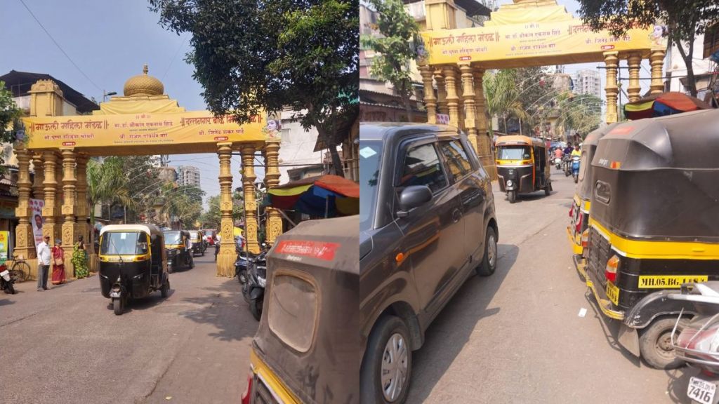 Arches in dombivli blocked the 10-foot path