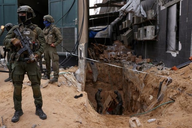 Israeli Military finds narrow tunnel beneath Shifa Hospital!