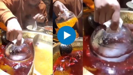 How to use ice to remove excess oil from food