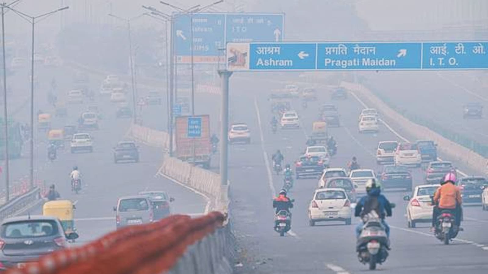 The national capital recorded a jump in pollution levels and a smoky haze returned on Monday, after Diwali celebrations. (PTI Photo/Arun Sharma)