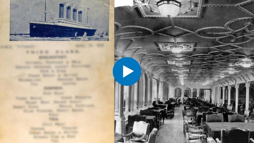 What did the Titanic passengers eat before they sank in menu for dinner on Titanic sold for £ 83,000