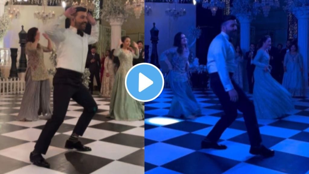 groom dance at wedding