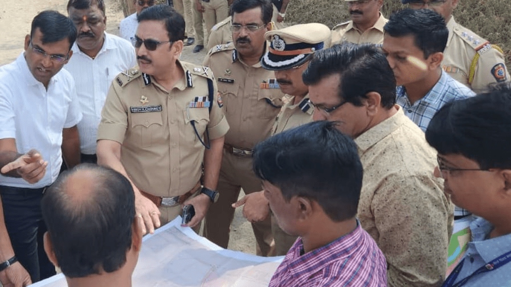 strong opposition Dehu residents police started inspection Gayran land Moshi pimpri pune