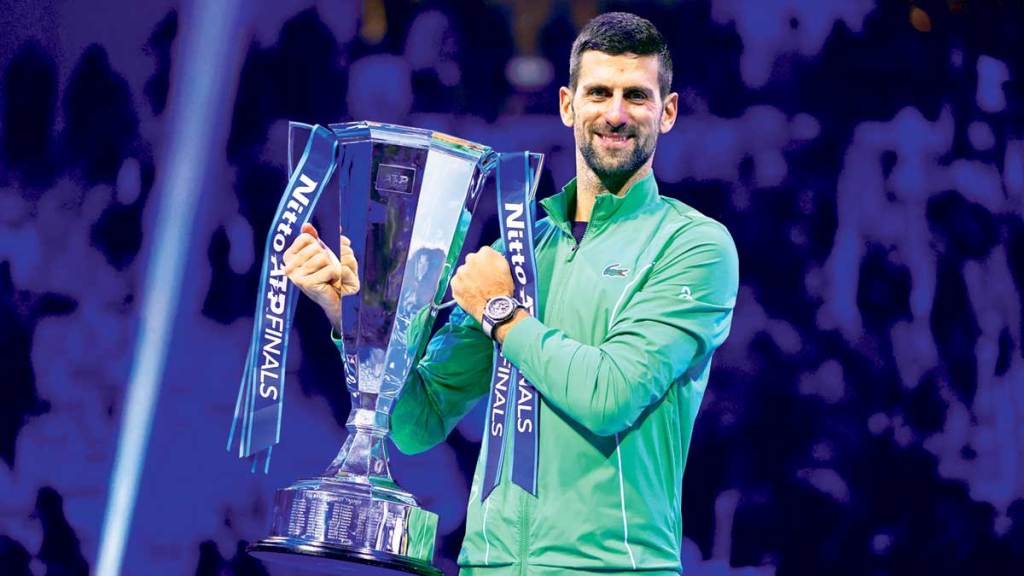 novak djokovic won atp finals title