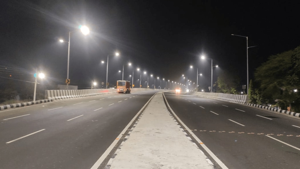 giving statements highway Authority officials, street lights the highway started