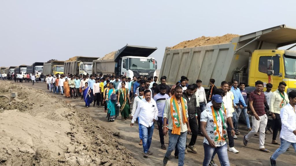 MLA Pratibha Dhanorkar stopped transportation of Karnataka Emta