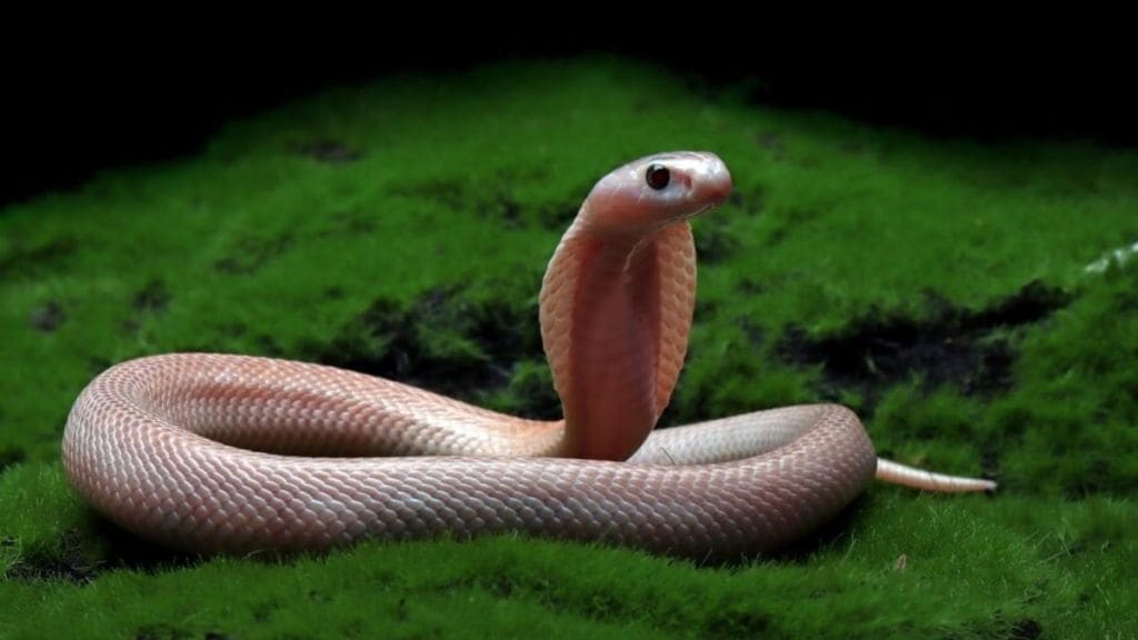 young man kisses king cobra