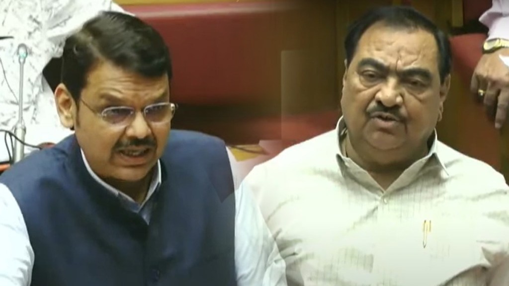 devendra fadnavis reply eknath khadse girish mahajan allegation