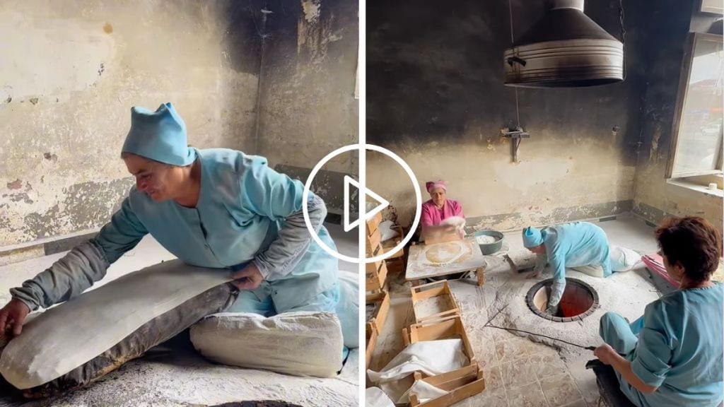 Armenian Lavash bread making viral video