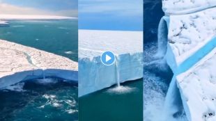 Video of rapid melting of ice in Antarctica