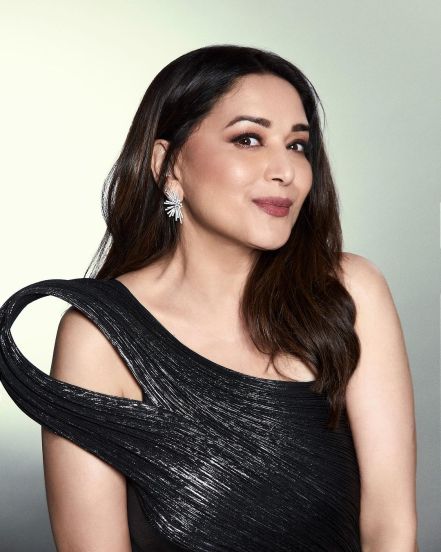 Madhuri Dixit Black Designer Gown