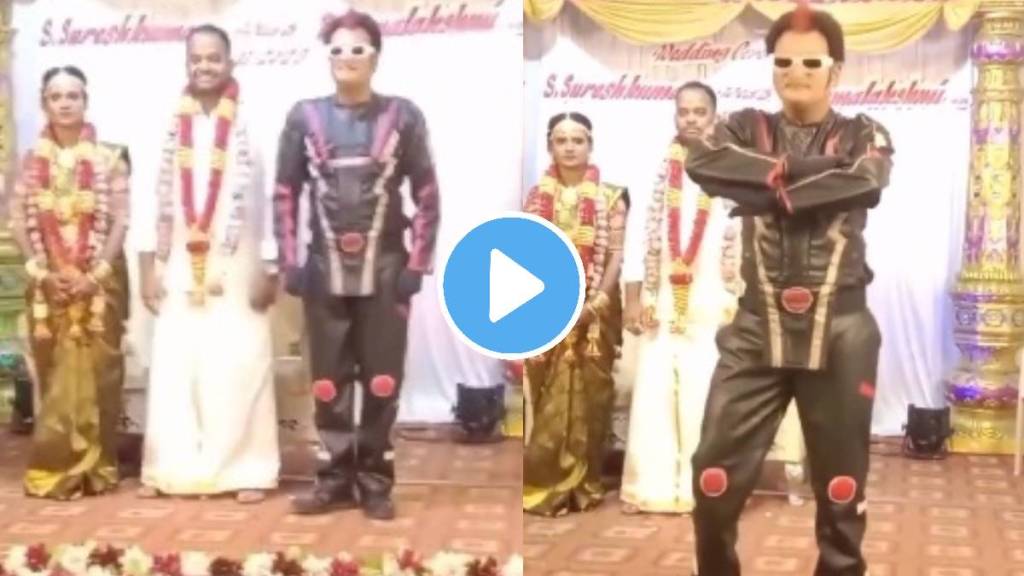 to make the wedding memorable the guy look the rajnikant robot 2 0 netizens reaction on viral video