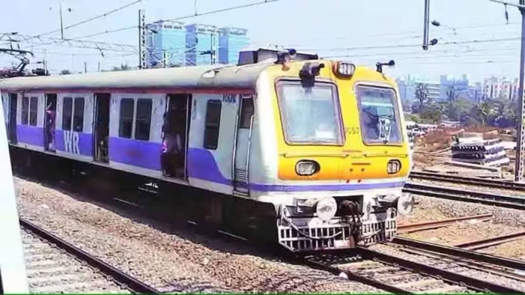 Ticket checking crowded local trains