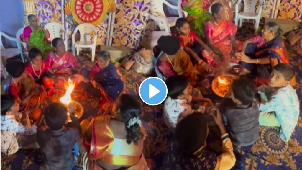 Winter wedding be like women taking bonfire at a wedding video viral on social media