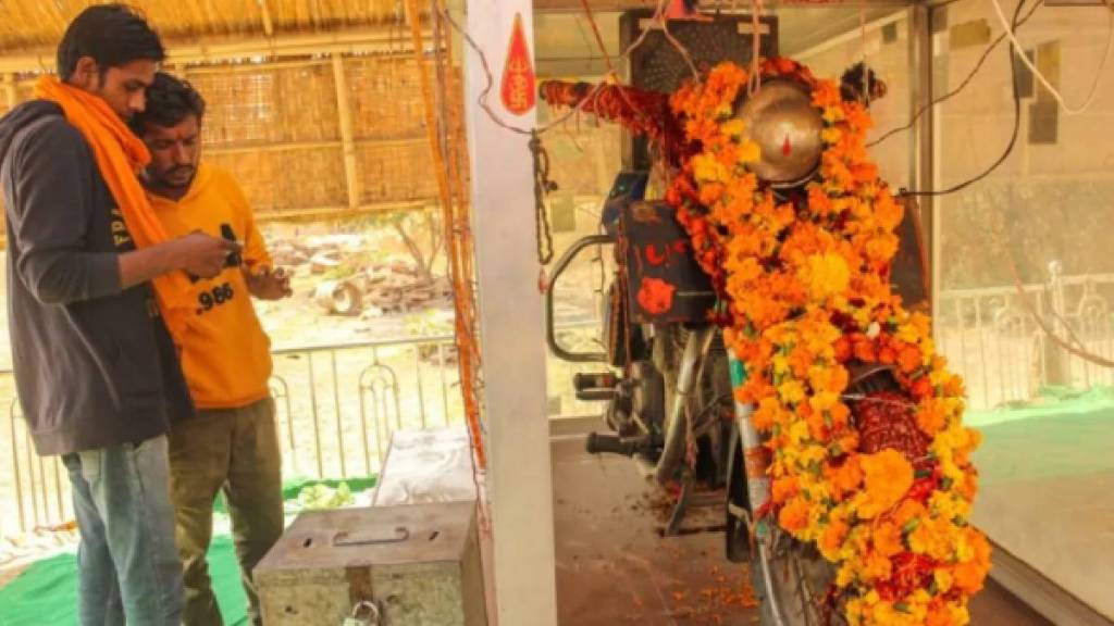 This 'Bullet Baba Shrine' In Rajasthan Is Dedicated To A Royal Enfield