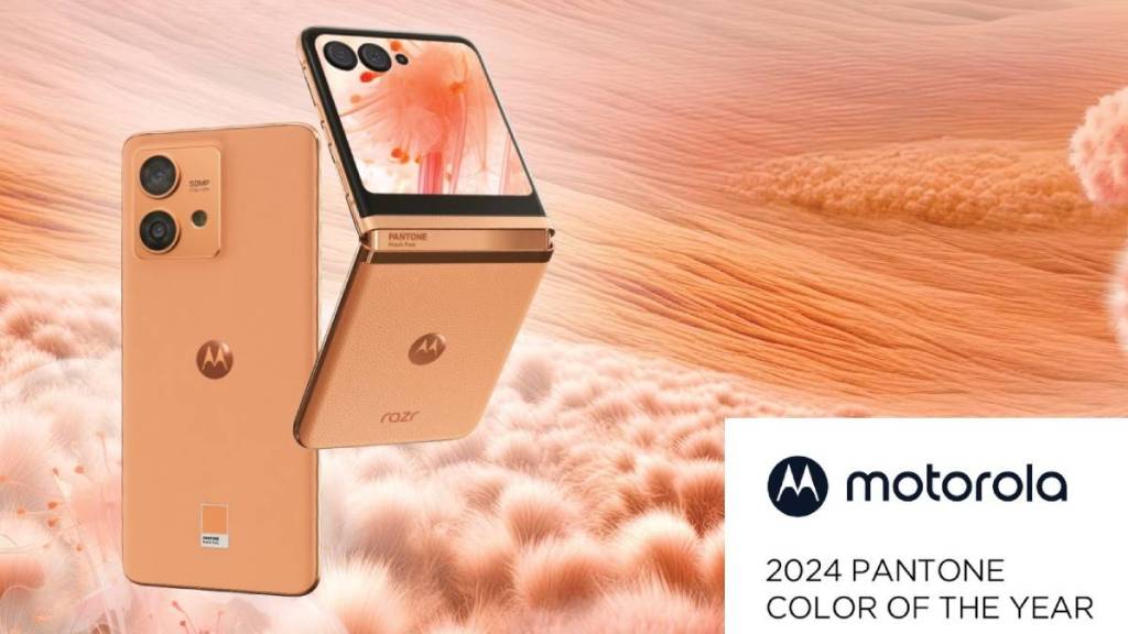 Motorola Becomes The First Smartphone Brand To Introduce Pantone Colour Of The Year 2024 Peach Fuzz