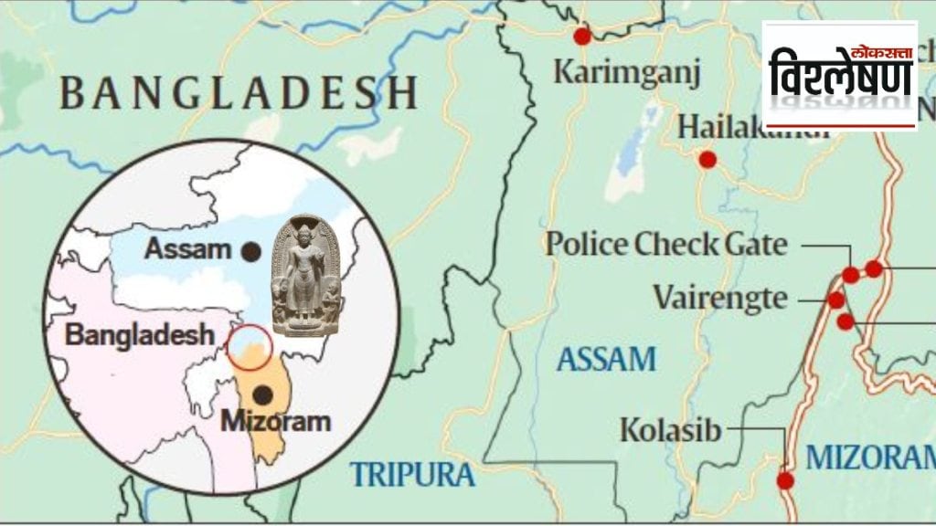 The archaeological evidence near the Assam-Mizoram border, Hindu or Buddhist?