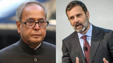 Pranab Mukherjee questioned rahul gandhi ability