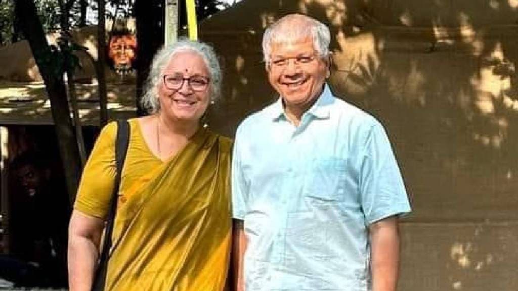 Prakash Ambedkar and Anjali Ambedkar