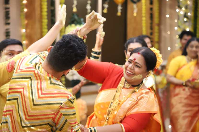 Premachi Goshta Mukta Sagar Haladi Ceremony