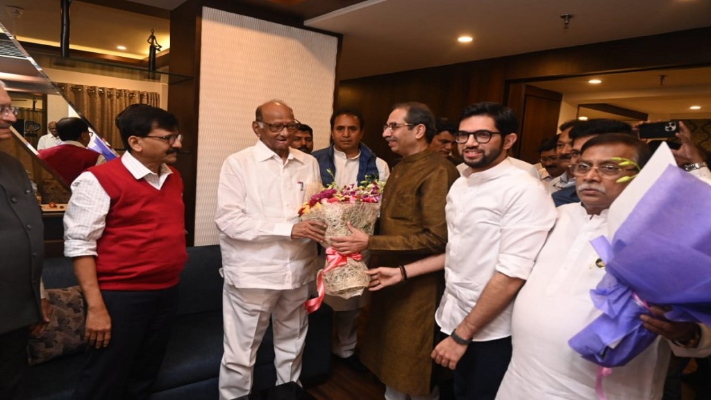 Uddhav Thackeray meet Sharad Pawar