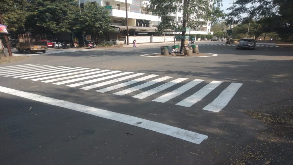 Traffic safety measures shantiniketan chowk