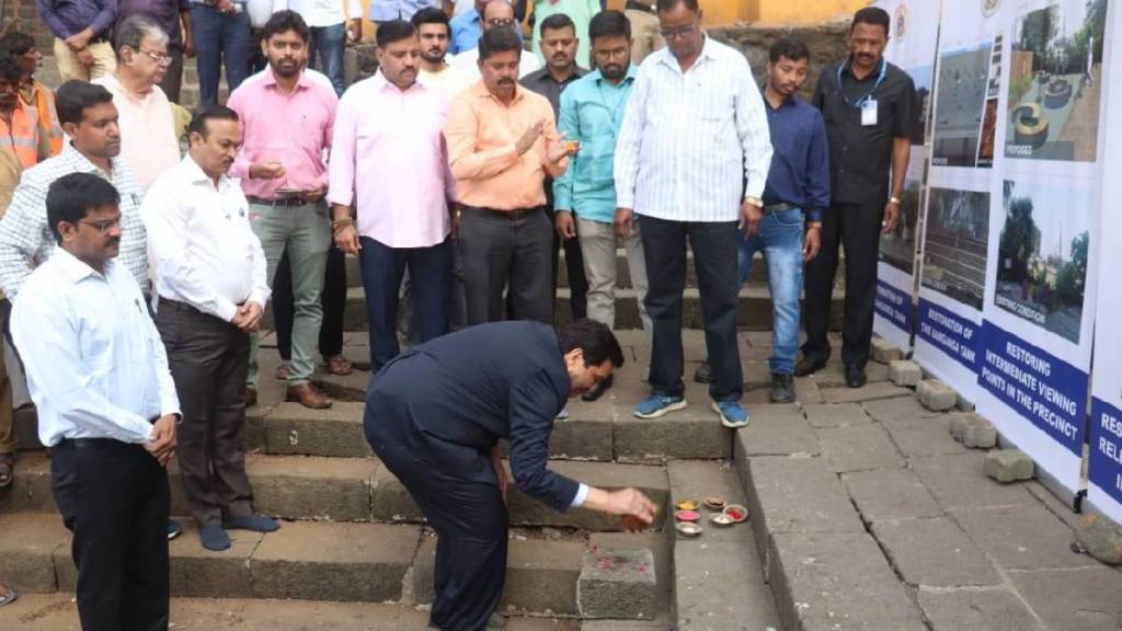 beautification, historic Banganga Lake, groundbreaking, guardian minister, mangal prabhat lodha