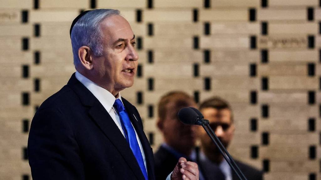 israel pm netanyahu article warn hamas