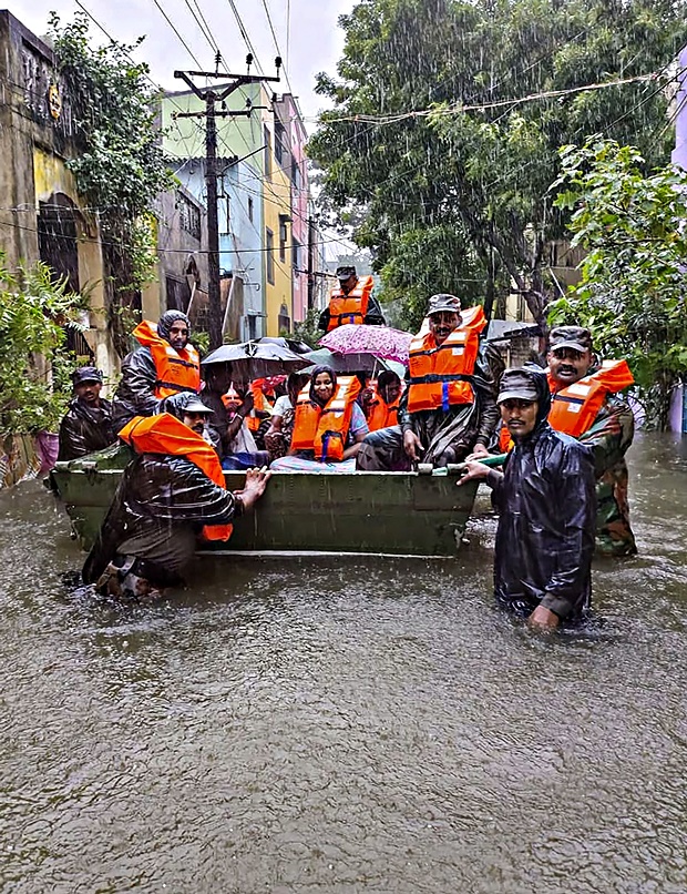 chennai rains, Cyclone Michaung, indian express