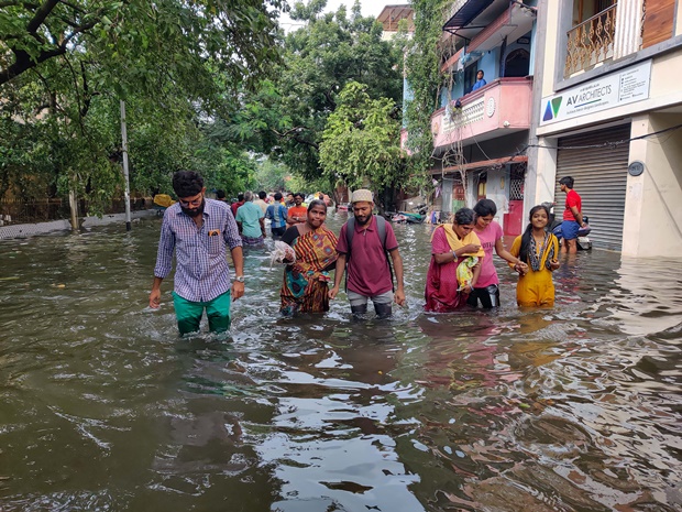 chennai rains, Cyclone Michaung, indian express