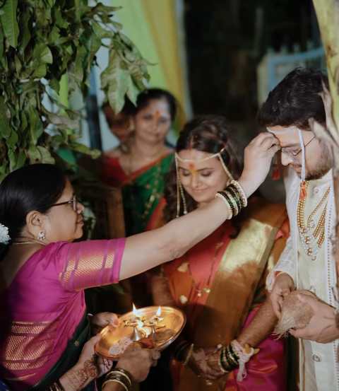 prathamesh laghate and mugdha vaishampayan wedding