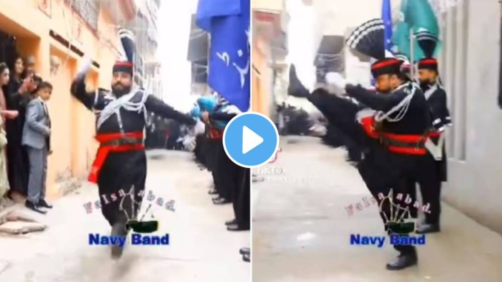 Pakistani wedding shows bands copying attari wagah border retreat ceremony video viral