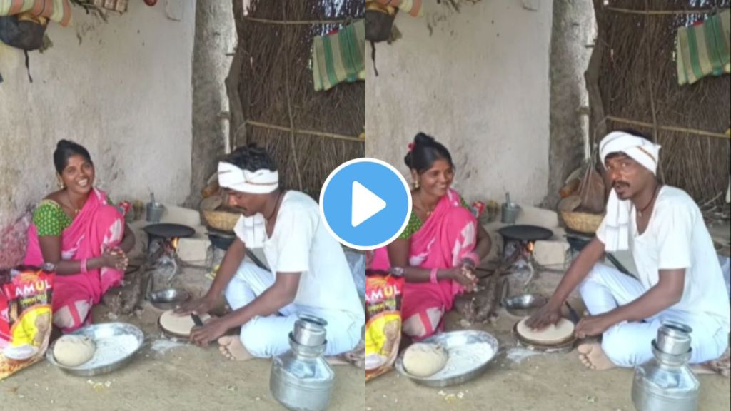 a husband help his wife in cooking