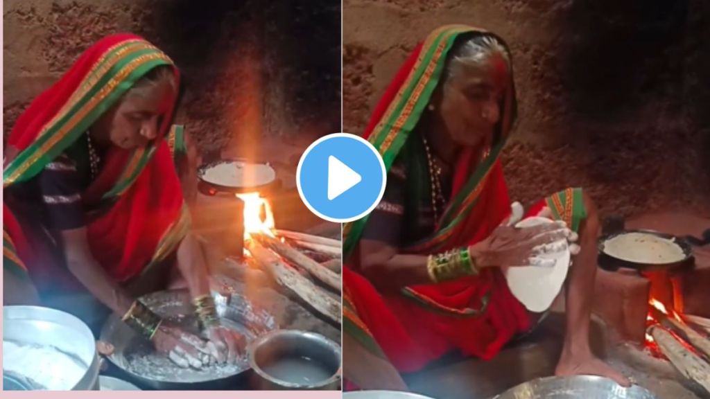 learn from old lady how to make bhakri video goes viral