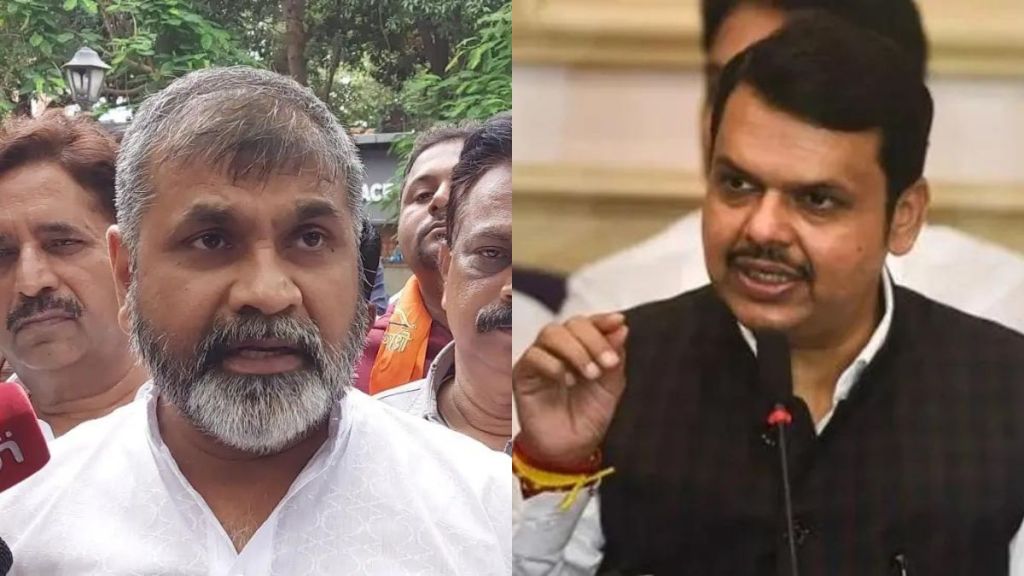 Thackeray groups MLA Sachin Ahir criticize Devendra Fadnavis